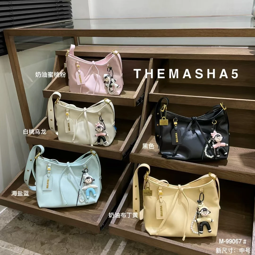 99067斜挎包千金风单肩甜美风整皮夏季托特轻奢通勤百搭黑色大包