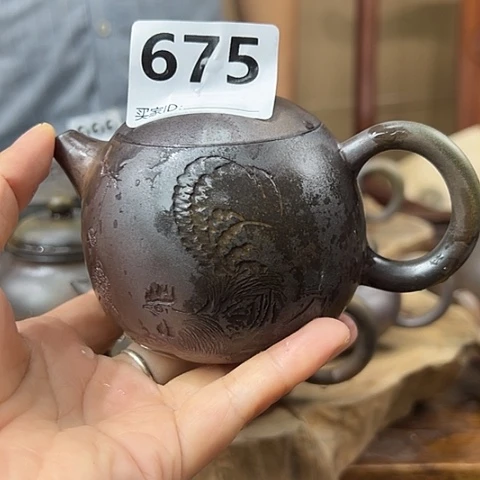 穿***➹戬谷龙窑柴烧茶壶675