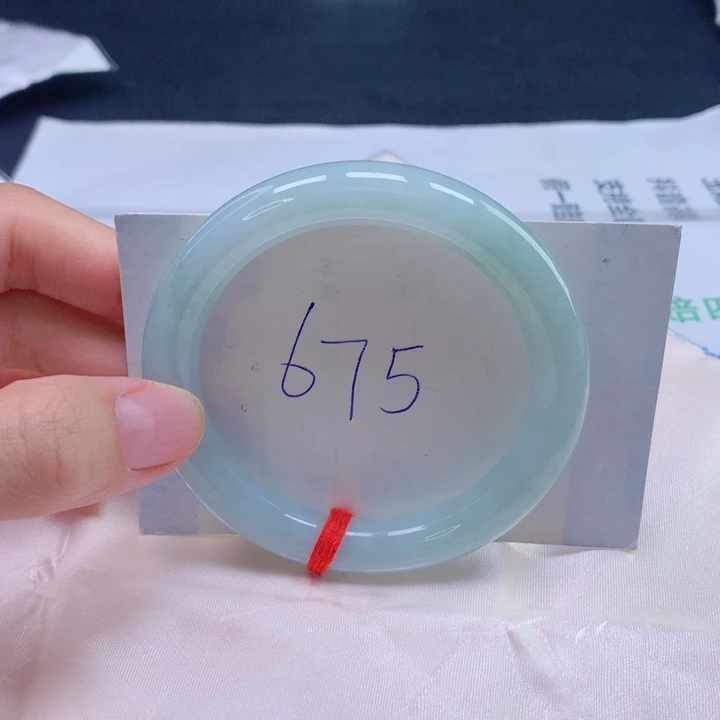 翡翠未镶嵌手镯54圈口