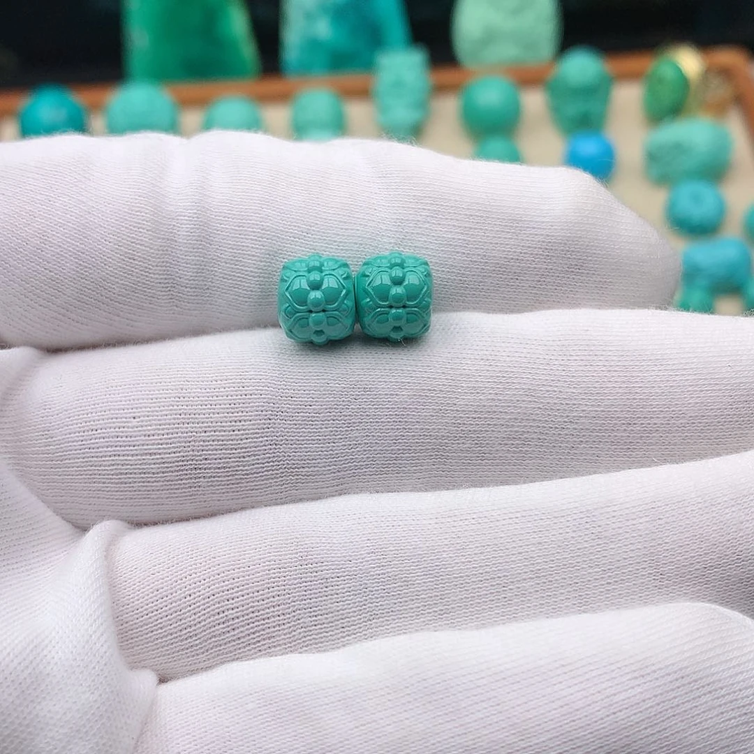 微瑕湖北原矿9mm并莲老型一对