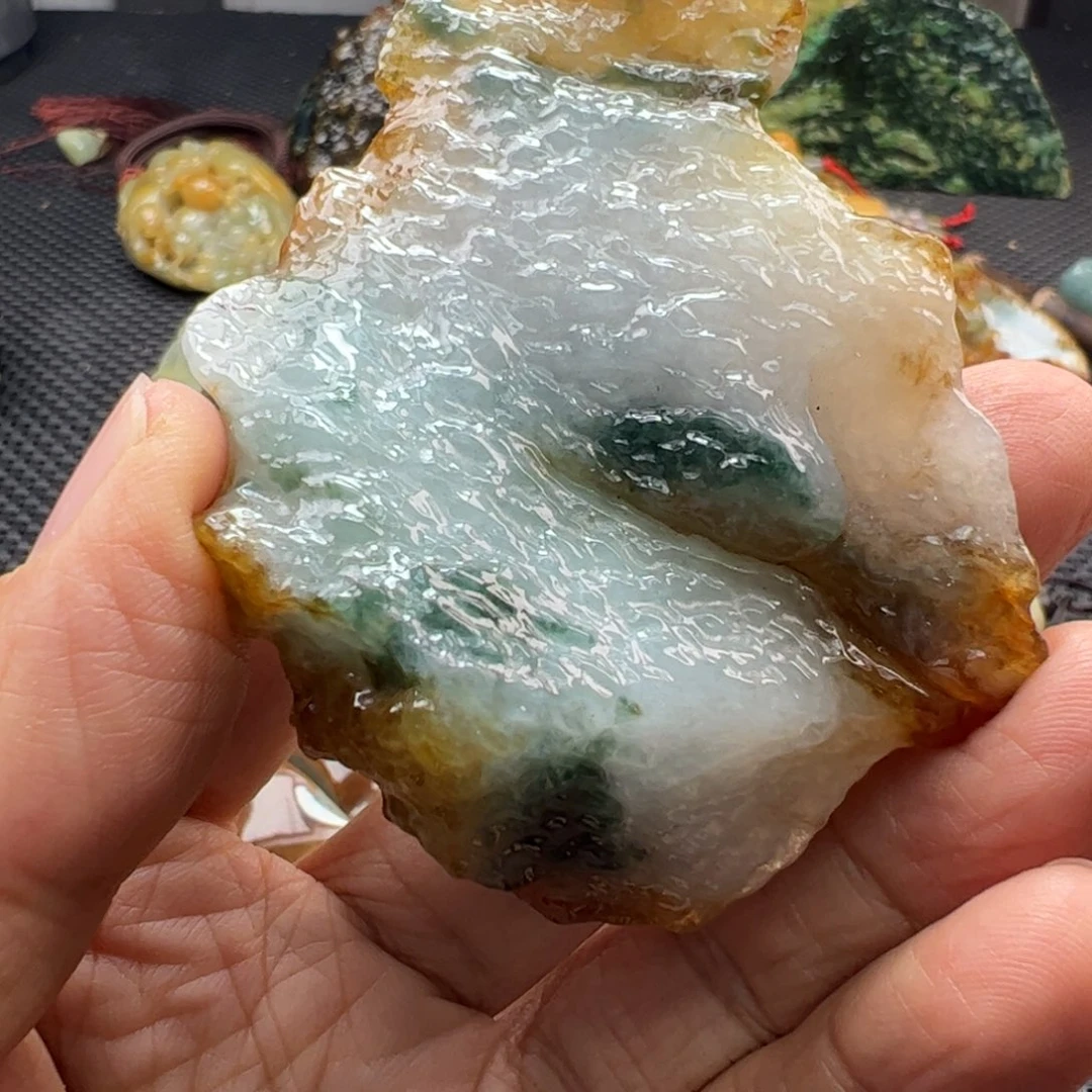 香***二翡翠裸石缅甸翡翠