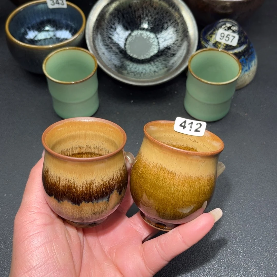 凭***水茶盏412 建盏单盏放大漏…………