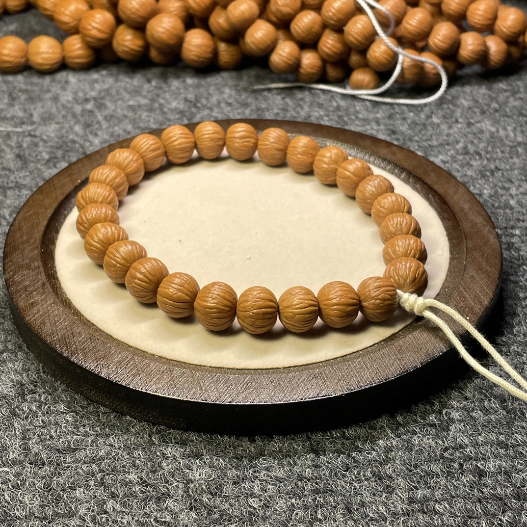 [猴头土豪]原皮原色原生态猴头土豪手串手持文玩核桃单圈佛珠