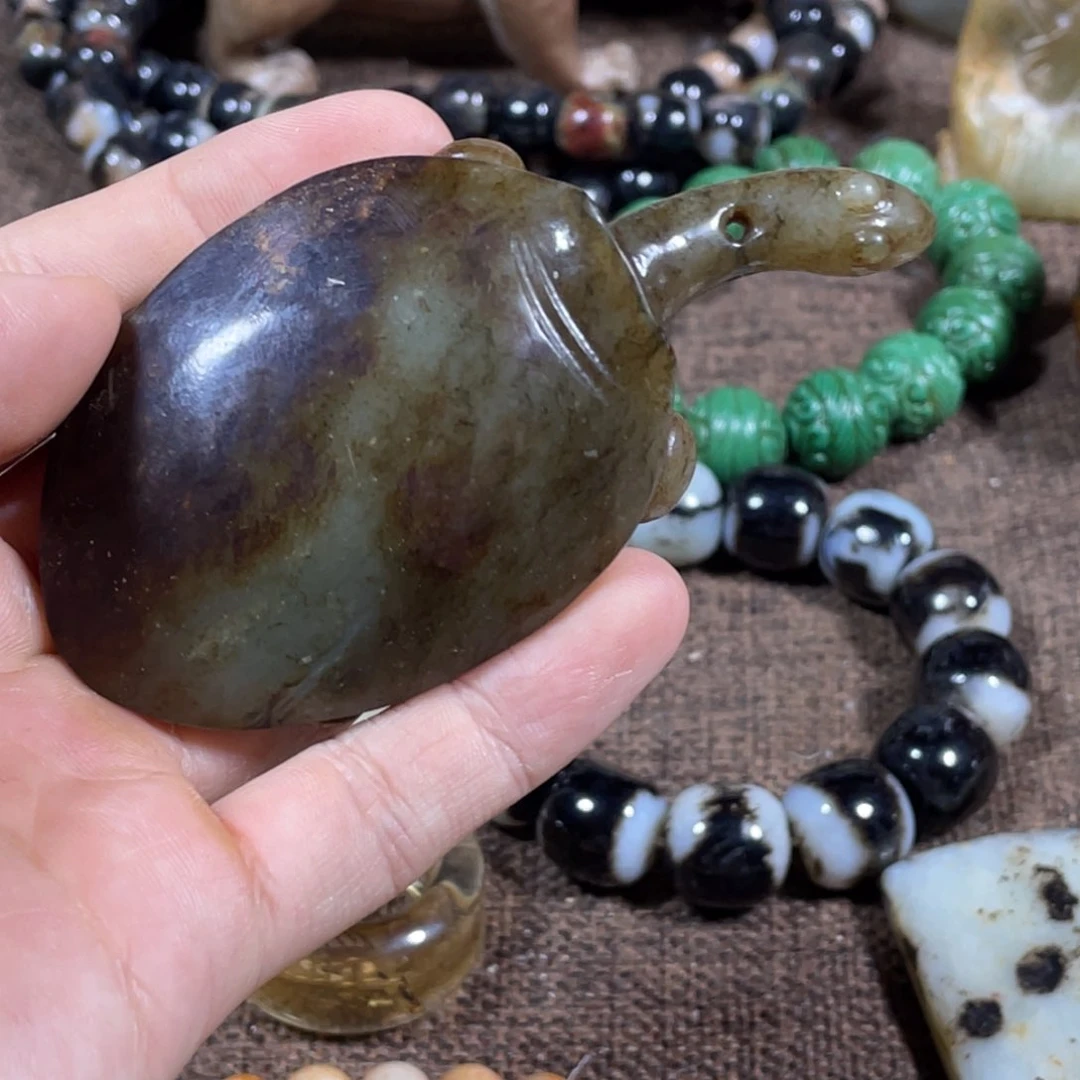 和田玉未镶嵌吊坠(不含链)