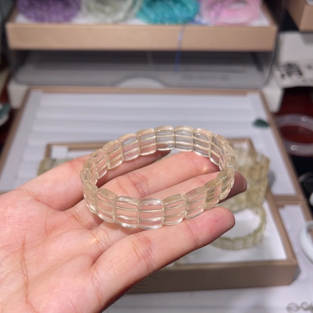 水晶手链未镶嵌黄水晶手牌006