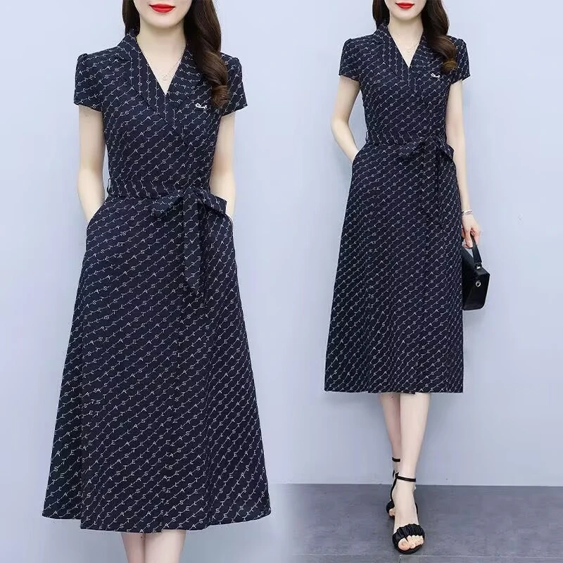 连衣裙女夏新款十三行高端爆款时尚冰小个妈妈裙子