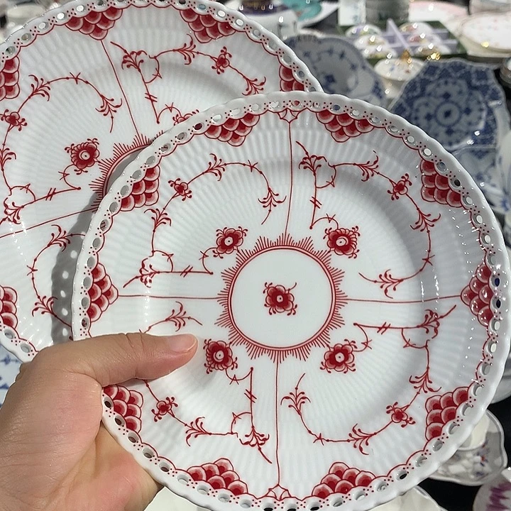 瓷片17cm点心盘点心盘