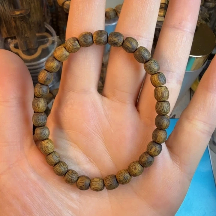 沉香沉香碎屑莺歌绿奇楠06鼓珠