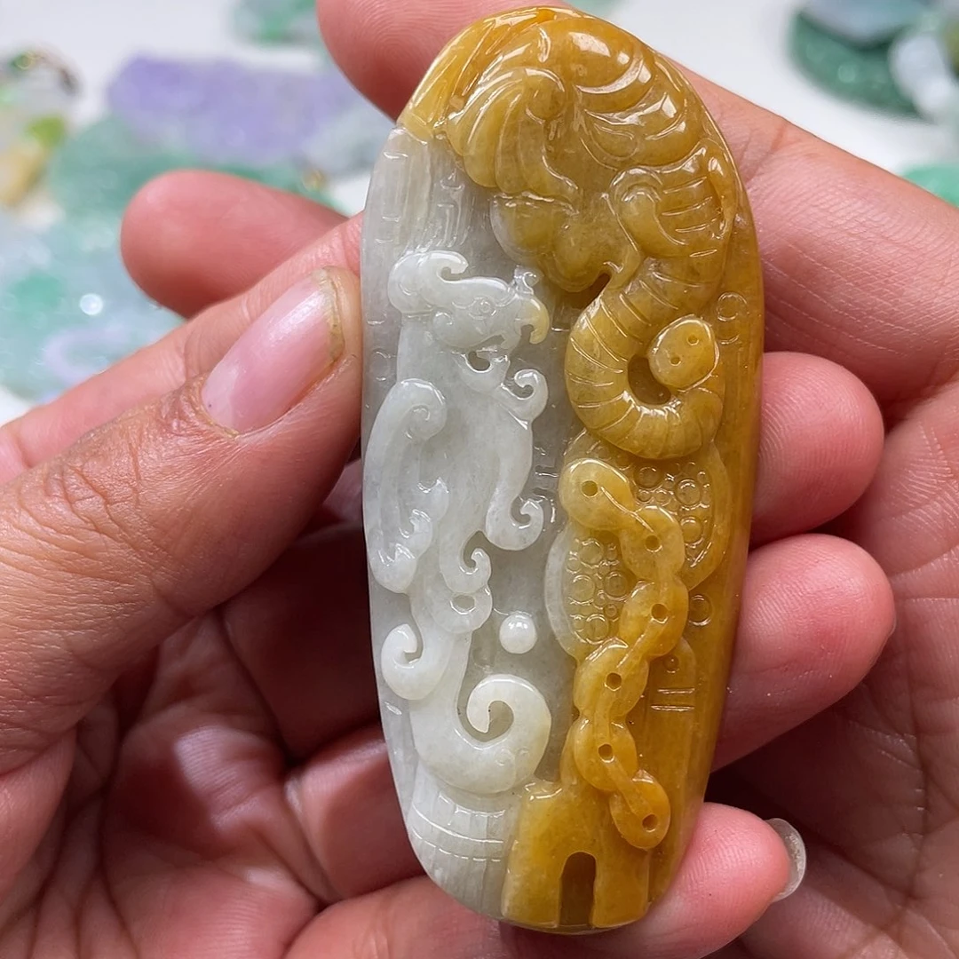 颈饰未镶嵌翡翠翡玉缘翡翠