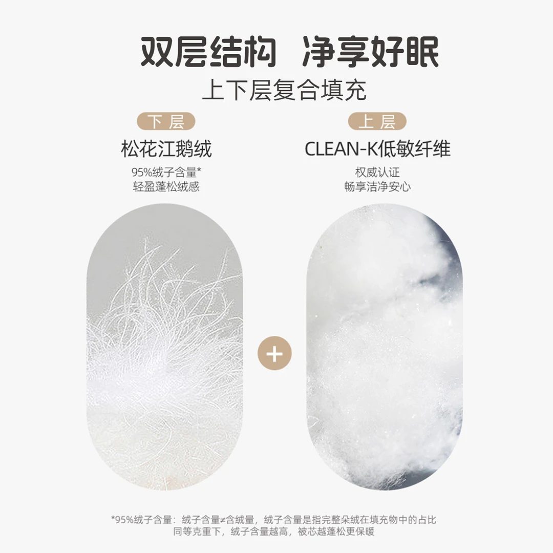 水星家纺儿童低敏95%白鹅绒冬被保暖防寒宝宝可用婴幼儿被子严选