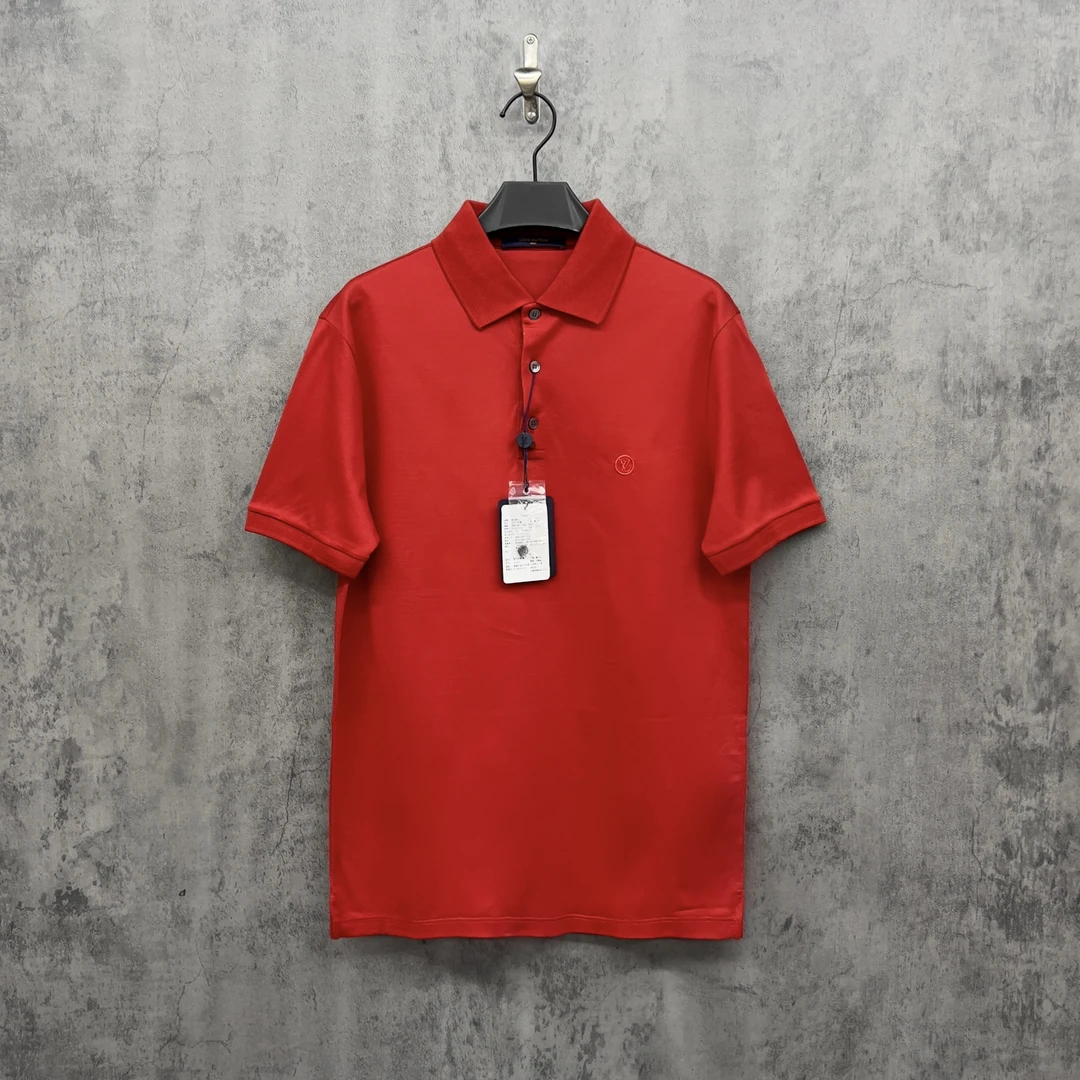 未使用 LouisVuitton/路易威登 Lv刺绣Logo短袖Polo衫/WK050/S码