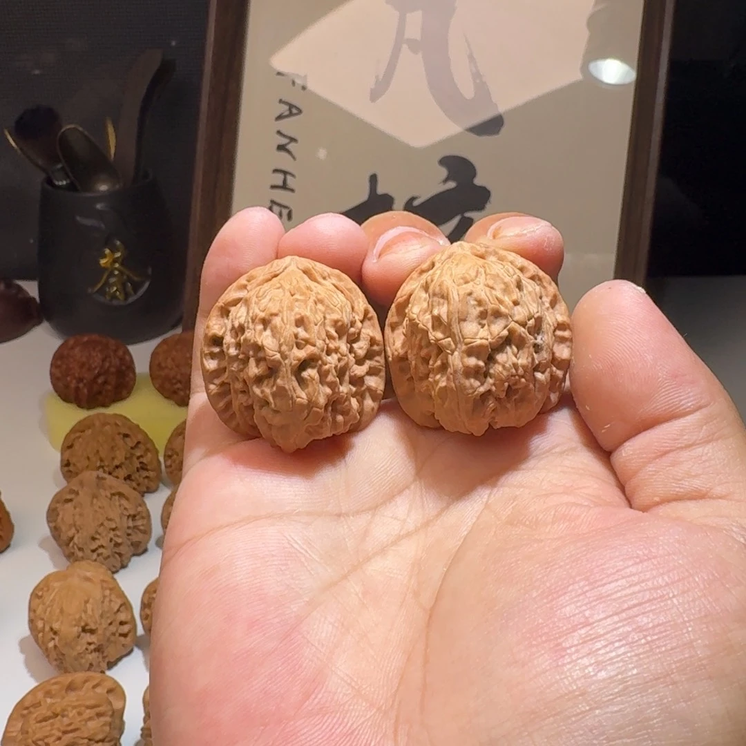 吊坠文玩核桃33尺寸白狮子体验对