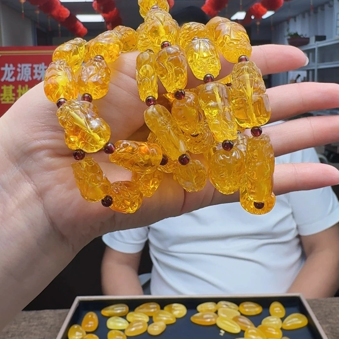 裸石琥珀未镶嵌拍一发一多样性发货