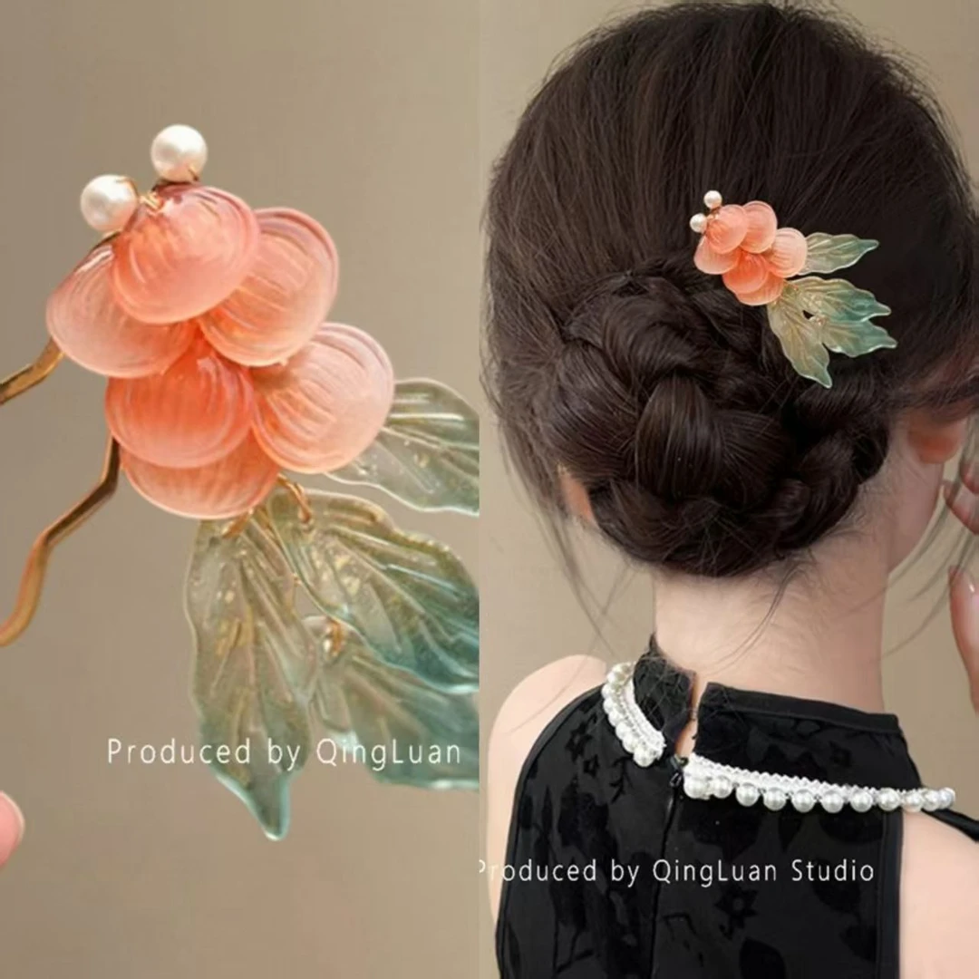 鱼儿戏水!高颜值金鱼发簪!新中式发钗古风簪子女盘发器新品头饰