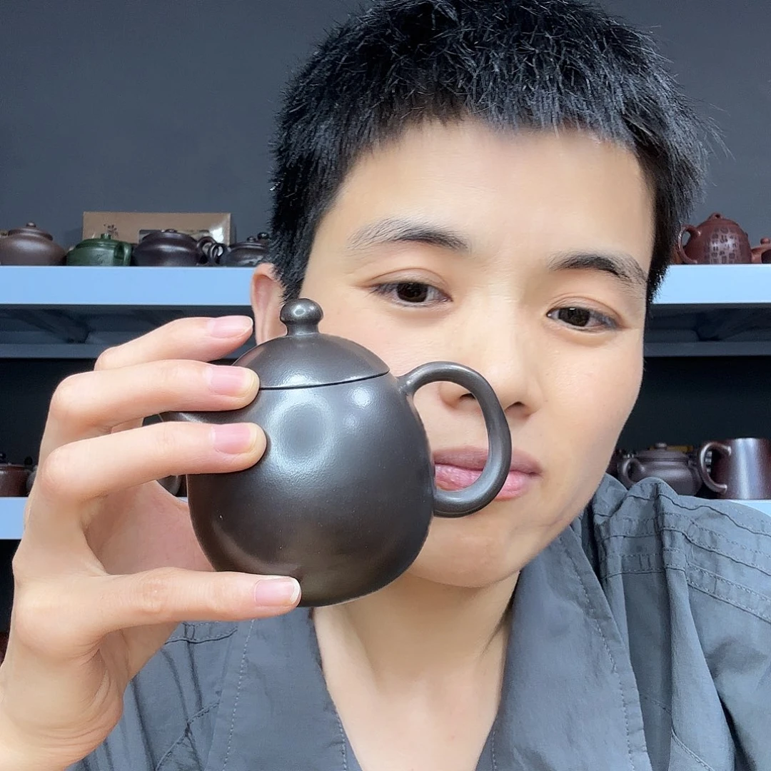 底槽青茶壶民间手艺人全手工制作