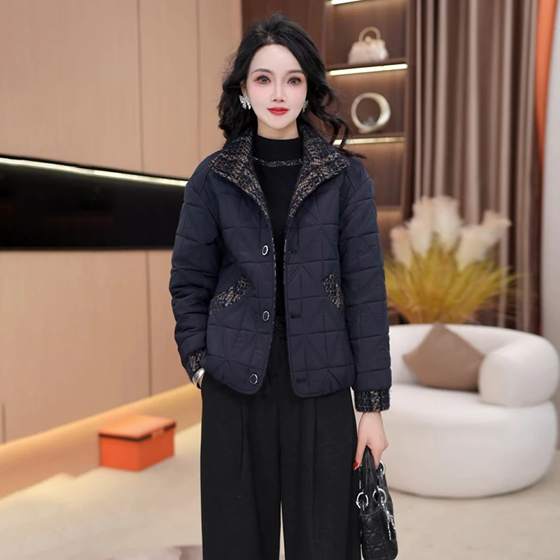 秋冬新款优雅气质女装时尚加棉加厚休闲短外套【918#】