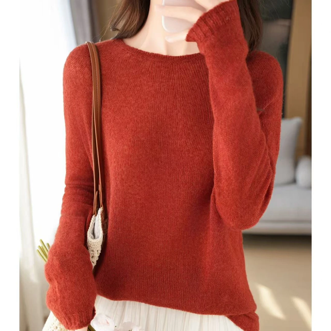 涵玖玥【云感圆领】舒适感轻柔质感温柔优雅上衣-8925