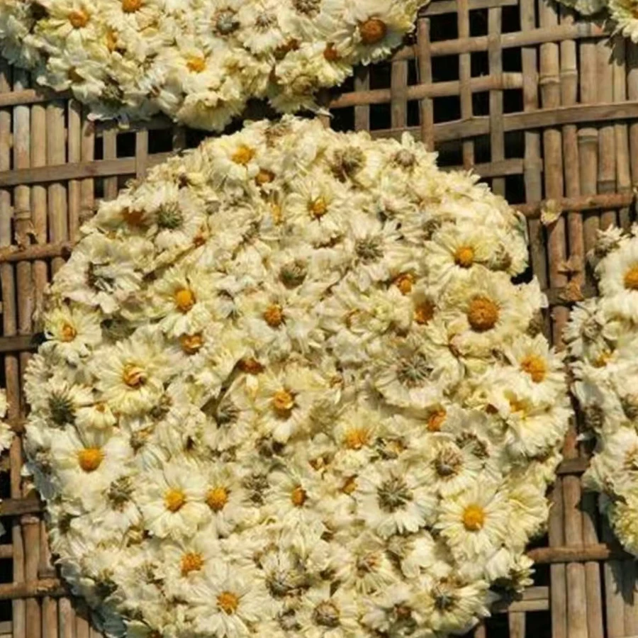 干菊花湖北麻城特产福白菊菊花饼非杭州白菊花