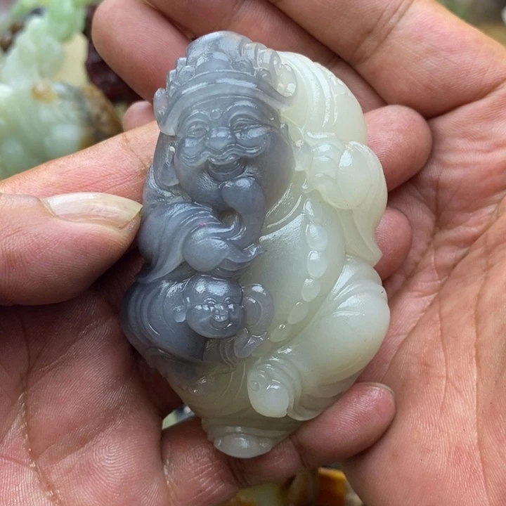 和田玉未镶嵌颈饰心**8定制