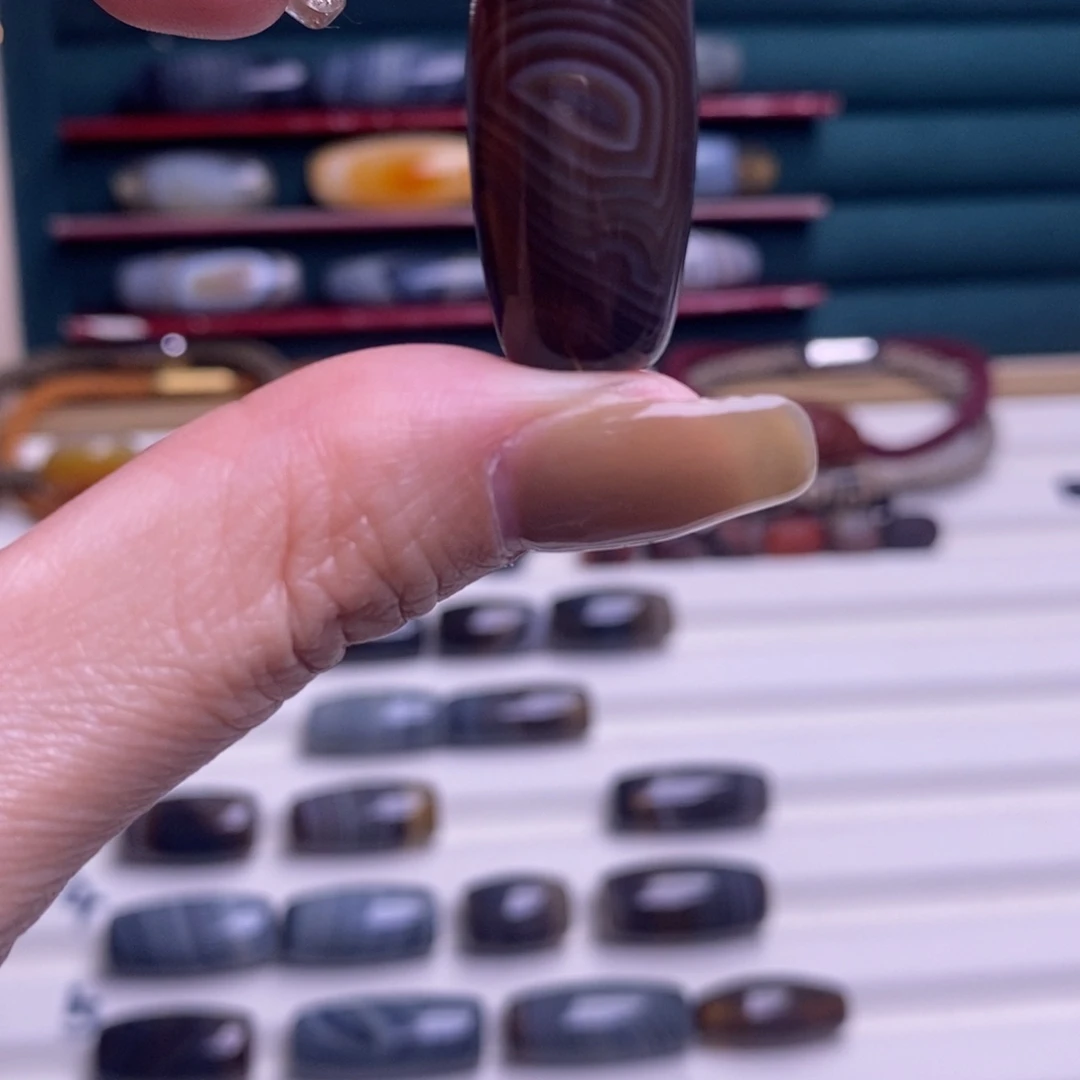 ＂***天玛瑙/玉髓合金颈饰