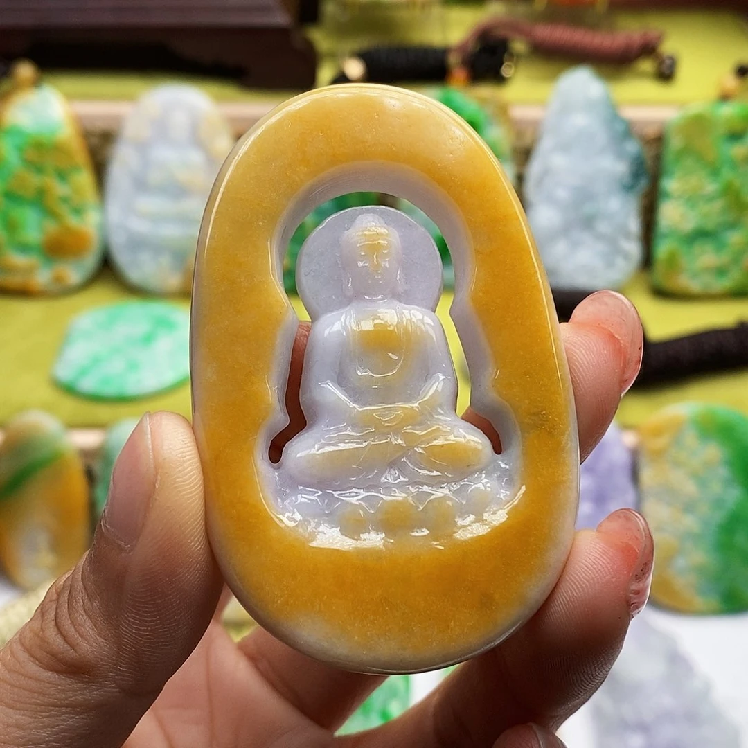 颈饰未镶嵌翡翠翡翠A货一物一证