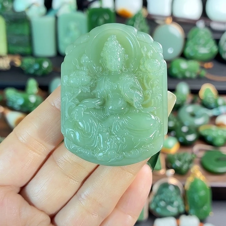 和田玉未镶嵌挂件