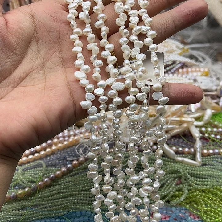 未镶嵌玛瑙/玉髓珠宝半成品一条花瓣巴洛克珍珠