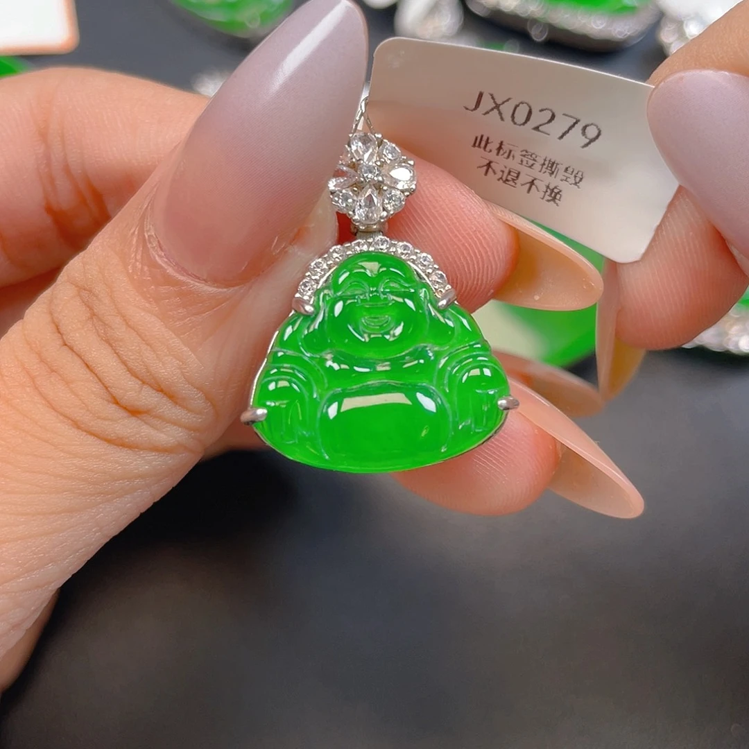 【闪购商品】颈饰银S925镶嵌翡翠翡翠