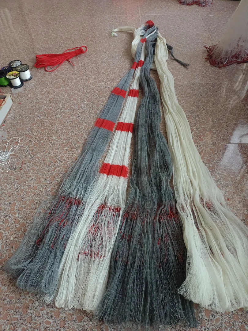 一指3.8之4米高，全网8斤重，纯手工大力马线