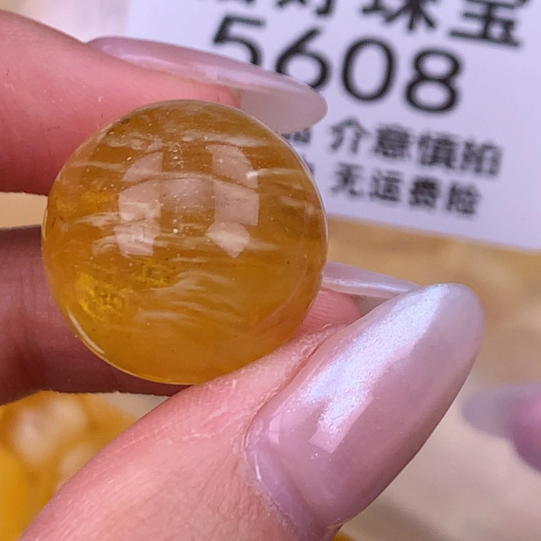 蜜蜡未镶嵌珠宝奇石20.5粉