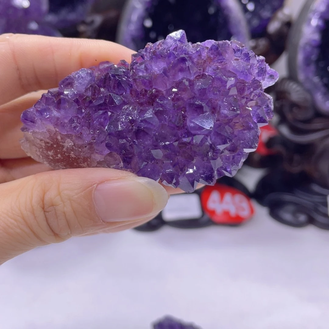 未镶嵌大型摆件（非配饰）紫晶玩*