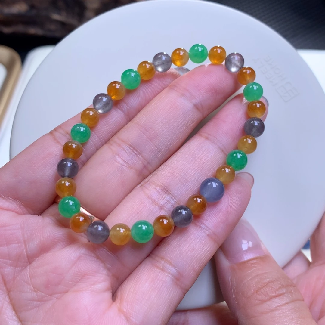 未镶嵌手链翡翠翡翠手串卡6