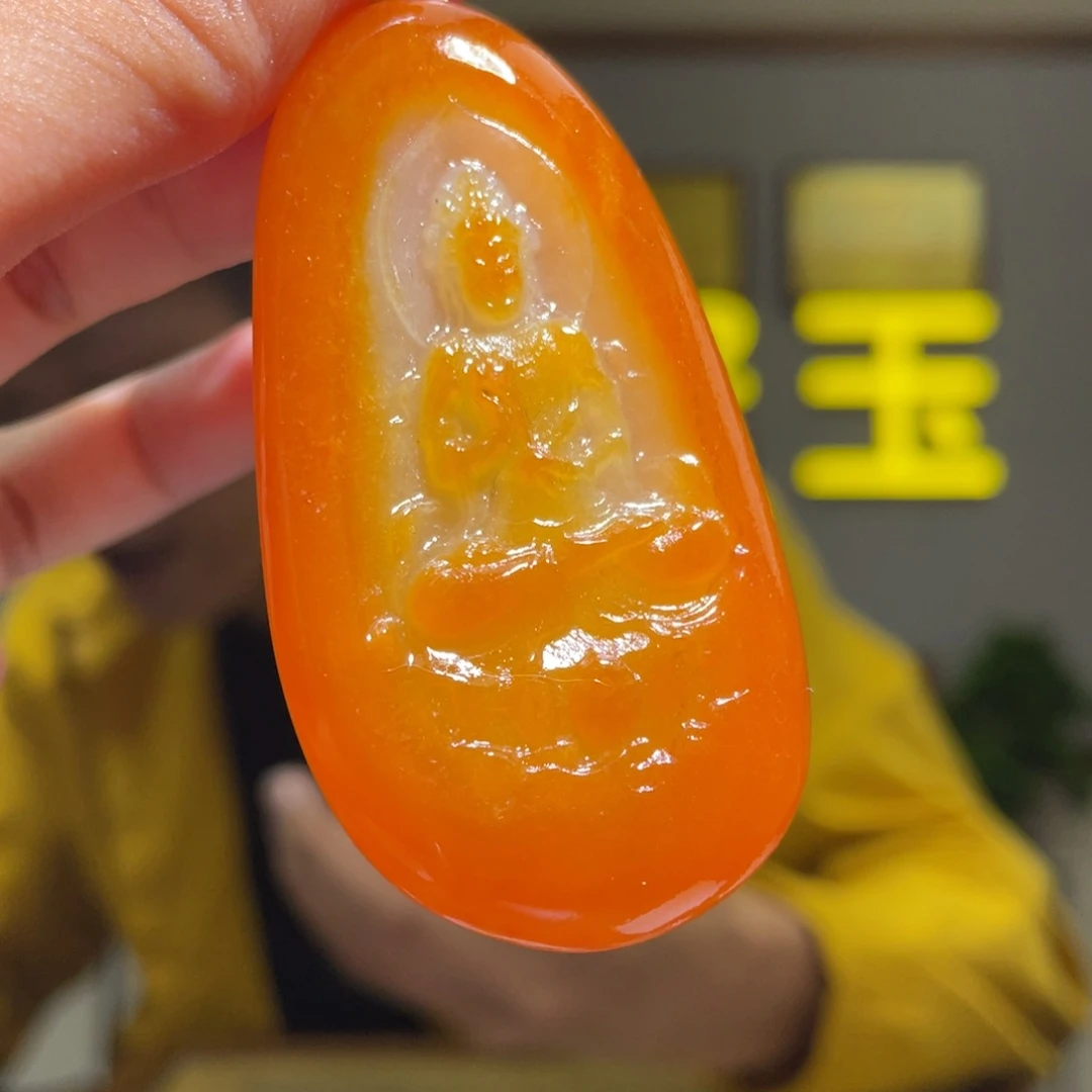 未镶嵌和田玉挂件落**根