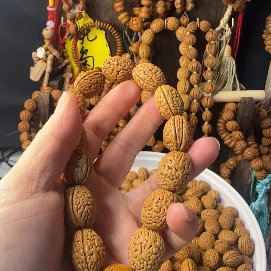 来***.手串桃核桃核钱袋子