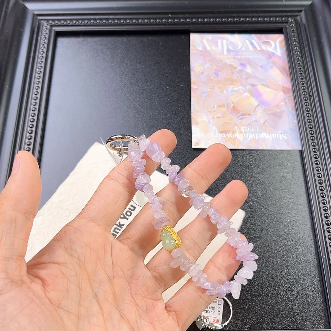 水晶手链未镶嵌海蓝宝