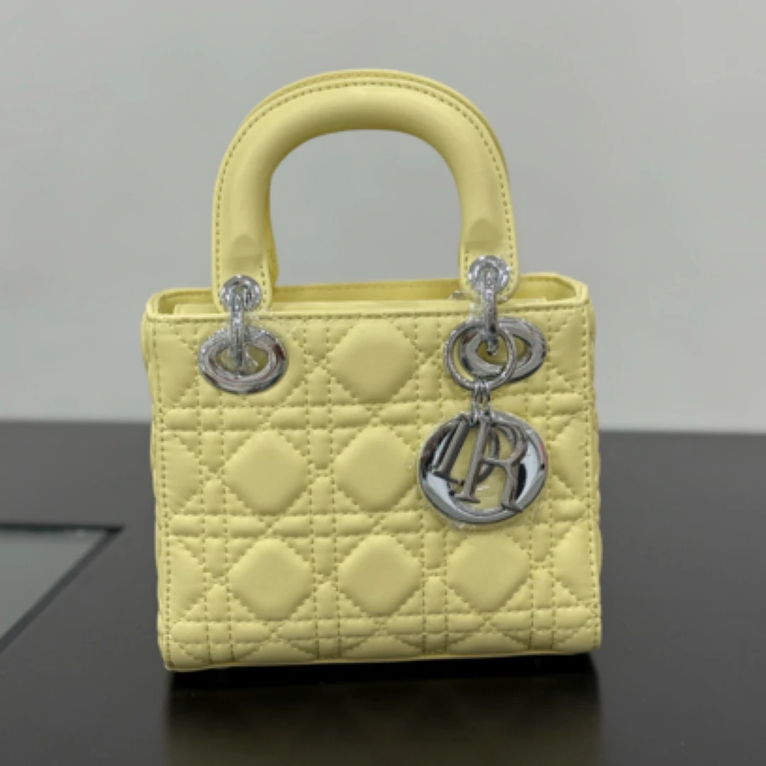 三格羊皮纹戴妃包 高性价比宽 长度1厘米 欧美范手提小方包女包潮