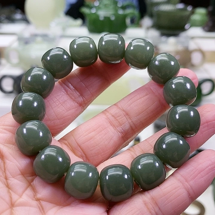 未镶嵌和田玉挂件手串卡14