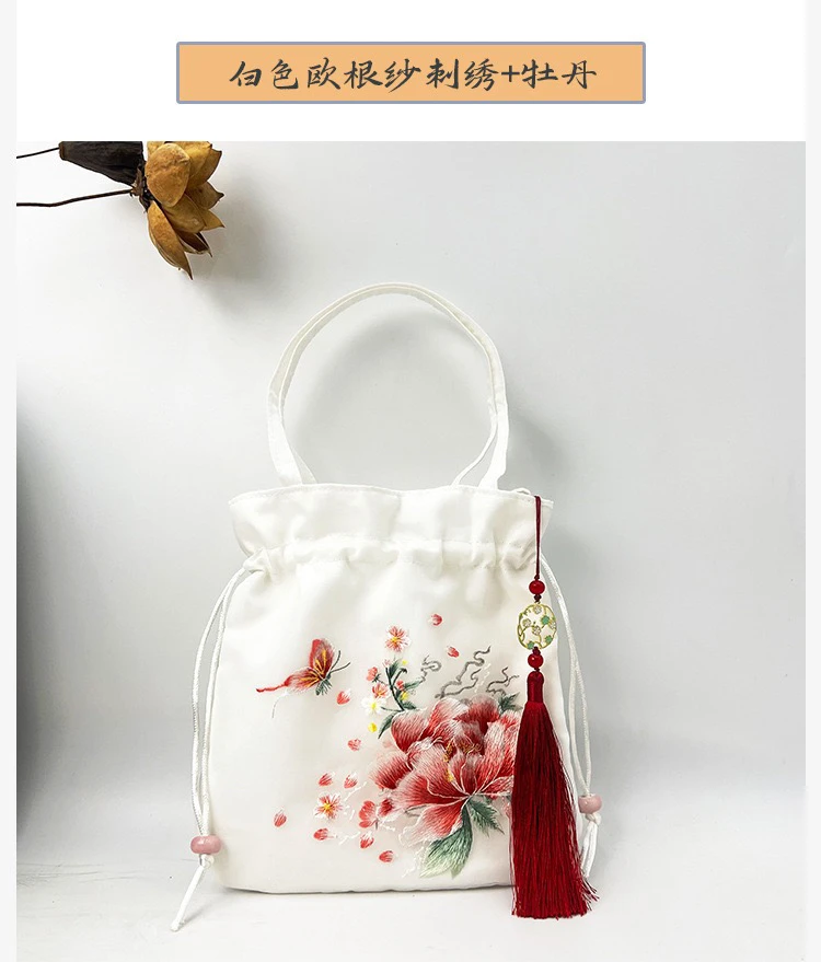 春季景区苏绣国风包汉服搭配手提包抖音古风斜挎休闲百搭文艺小包