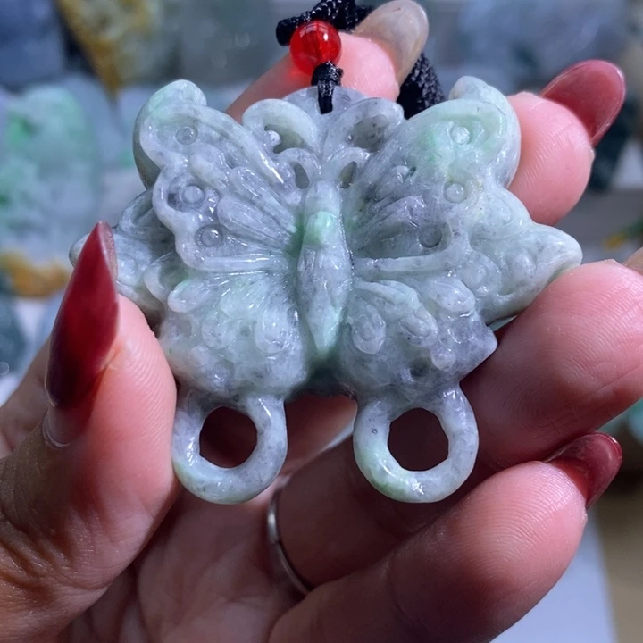 【闪购商品】翡翠挂件未镶嵌蝴蝶