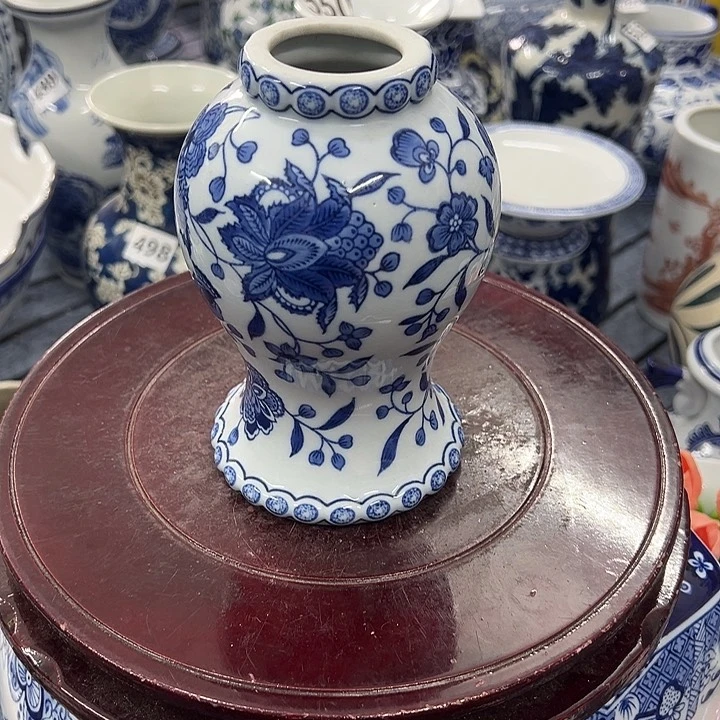 摆件青花瓷手工手绘高温釉下彩家居摆件，，花瓶