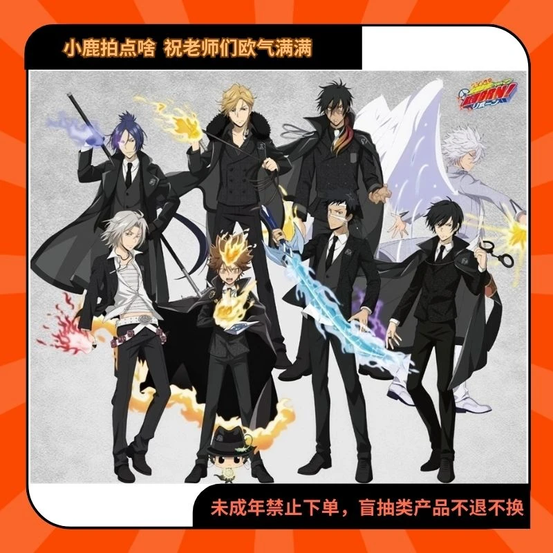 家庭教师觉悟之火战斗黑西徽章吧唧立牌相卡拍立得【现货日谷代拆】