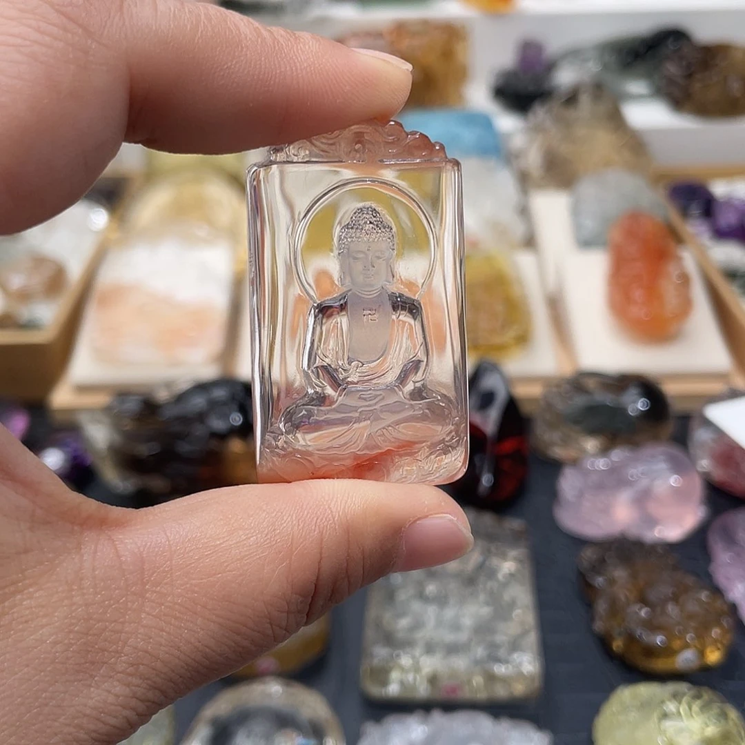 水晶颈饰未镶嵌啥*行定制