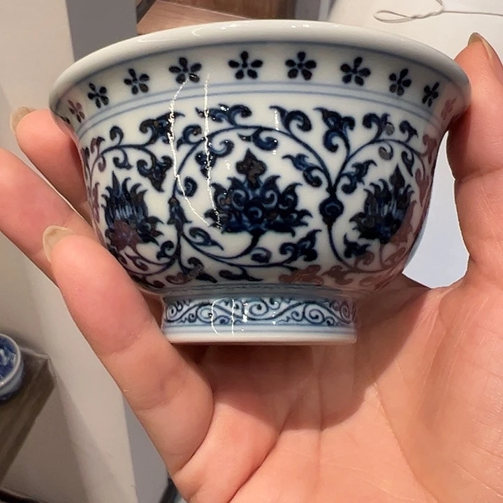 不晓堂柴窑缠枝莲压手