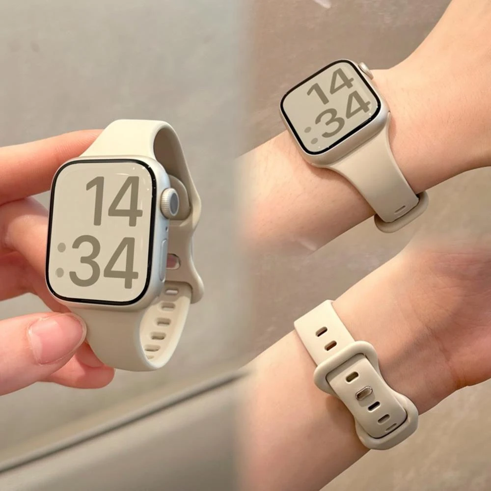 夏天小蛮腰液态硅胶表带适用红米watch5/4小米9pro8pro华为Fit4/3
