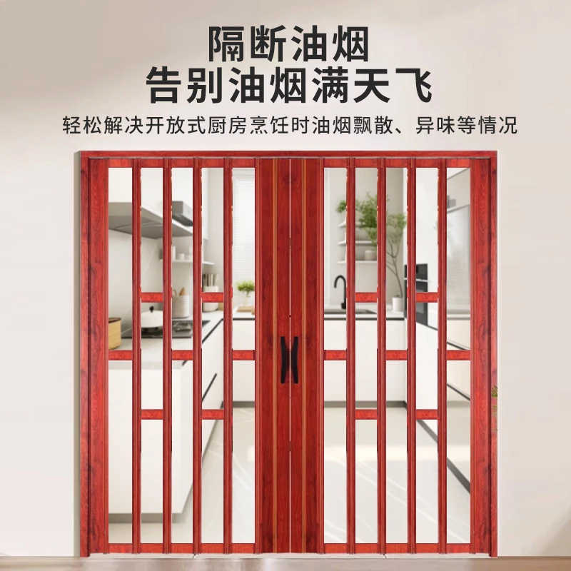 铝合金折叠门厂家直销厨房推拉门客厅卫生间阳台玻璃吊轨移门隔断