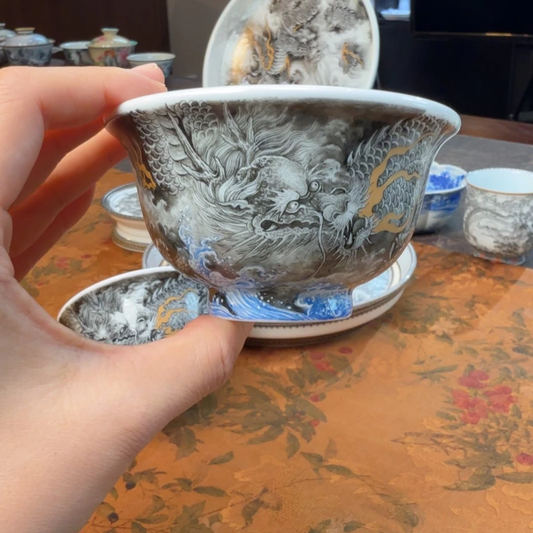 陶大墨彩龙杯大大大