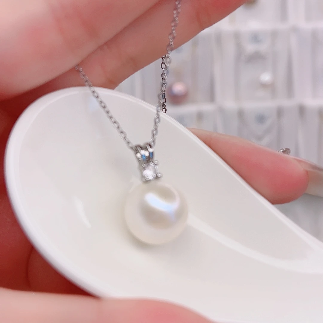 未镶嵌淡水珍珠吊坠(赠链)