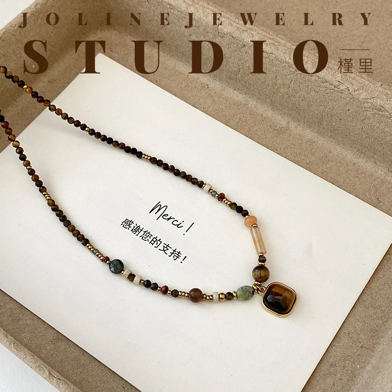 「非晚」复古串珠项链女2025新款爆款毛衣链秋冬高级