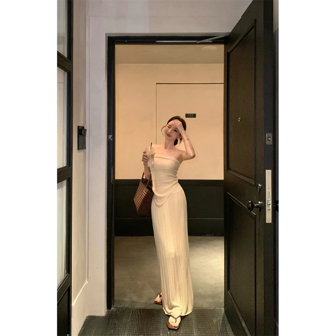 夏日漂亮韩版三件套背心吊带上衣搭配披肩半身裙套装#66486