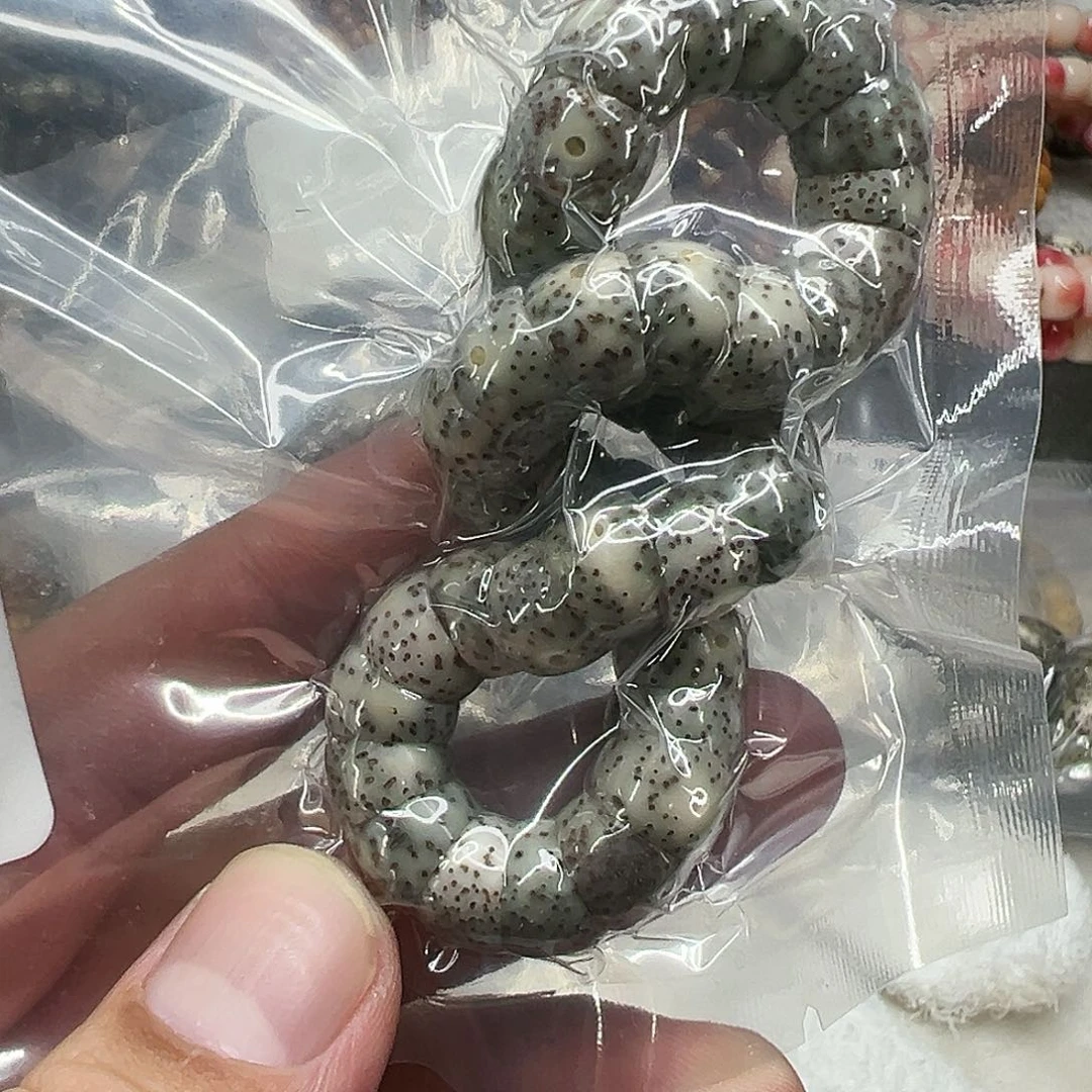星月菩提手串148荣耀绿星月菩提单圈大肠1.0